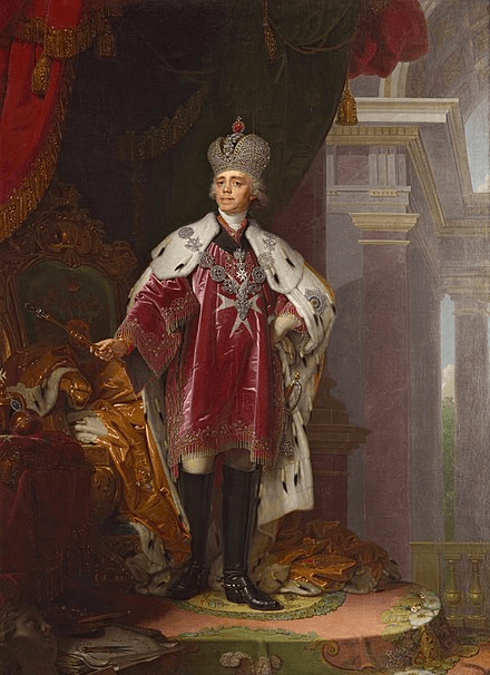 Vene keiser Paul I Malta Ordu suurmeistrina rüüs