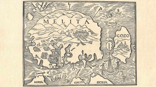 Malta saare antiikne kaart
