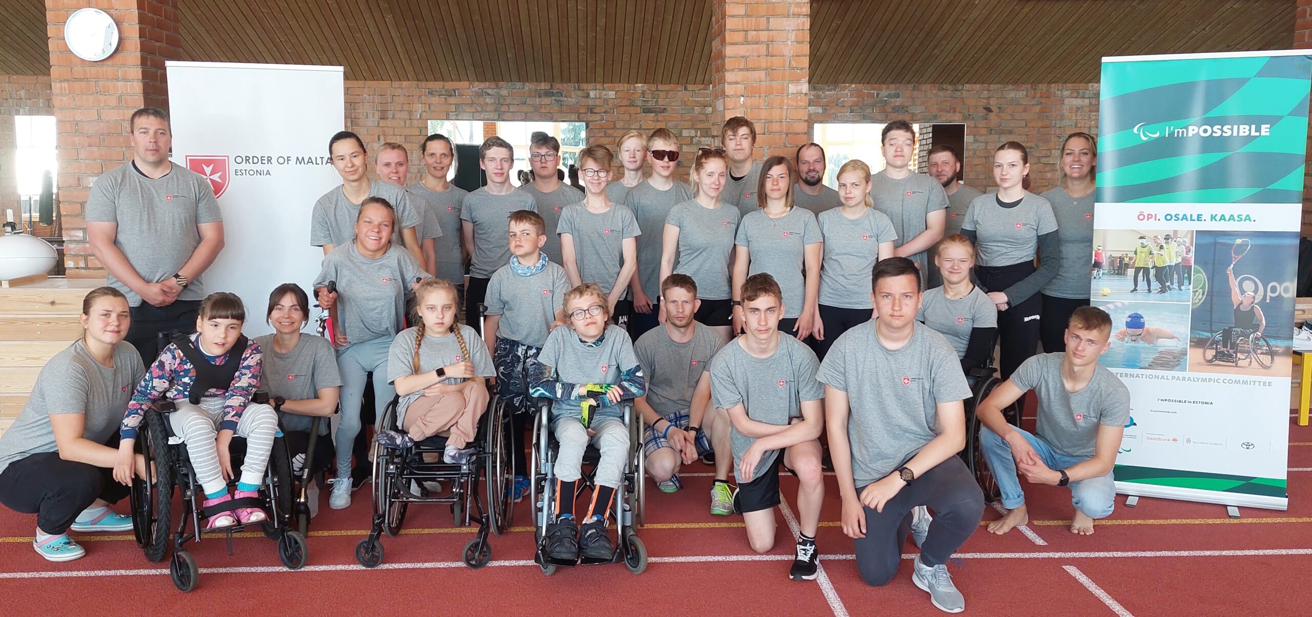 The Order of Malta Estonia supported the organization of a parasports weekend for children and young people with disabilities